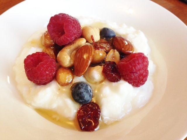Greek Yogurt, Berries, Nuts & Honey