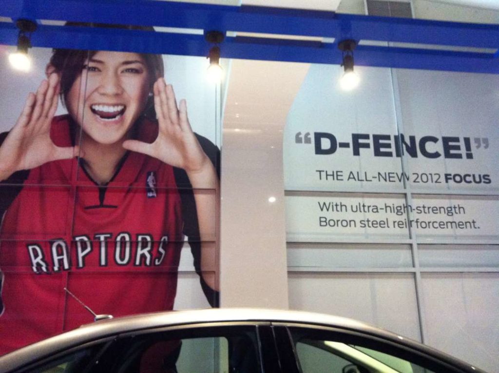 Ford Cars Campaign, Ford Focus, Toronto Raptors, Air Canada Center